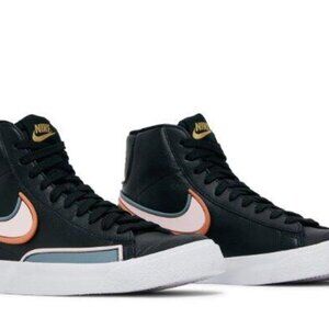 Nike Women's Blazer Mid 77 Sneaker Size 11 Black Blue Orange Pink EUC